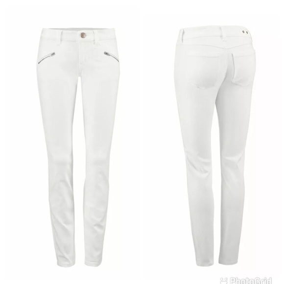 Cabi White Curvy Zip Skinny Jeans, #5317, Size 8 - Picture 11 of 16